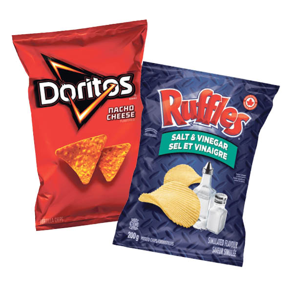 Croustilles Ruffles ou Doritos