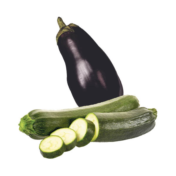 aubergine zucchini